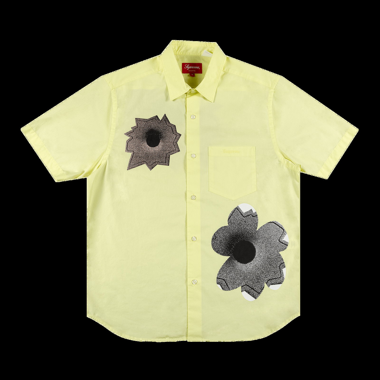 Shirt Supreme Nate Lowman Short-Sleeve Shirt SS22S32 PALE YELLOW