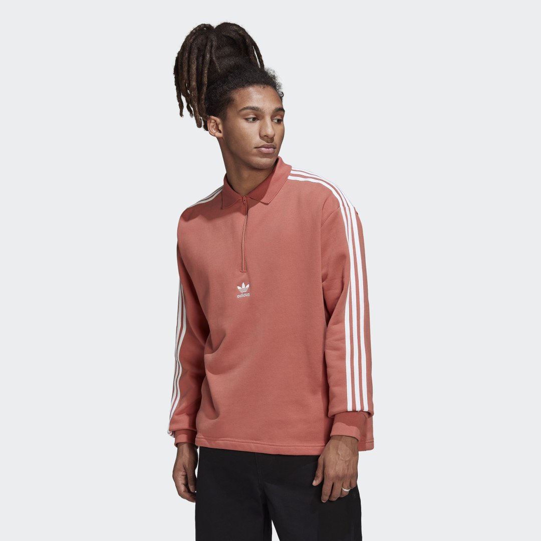 Sweatshirt adidas Originals Adicolor 3-Stripes 1/2 Zip Polo Shirt HK7427 |  FLEXDOG