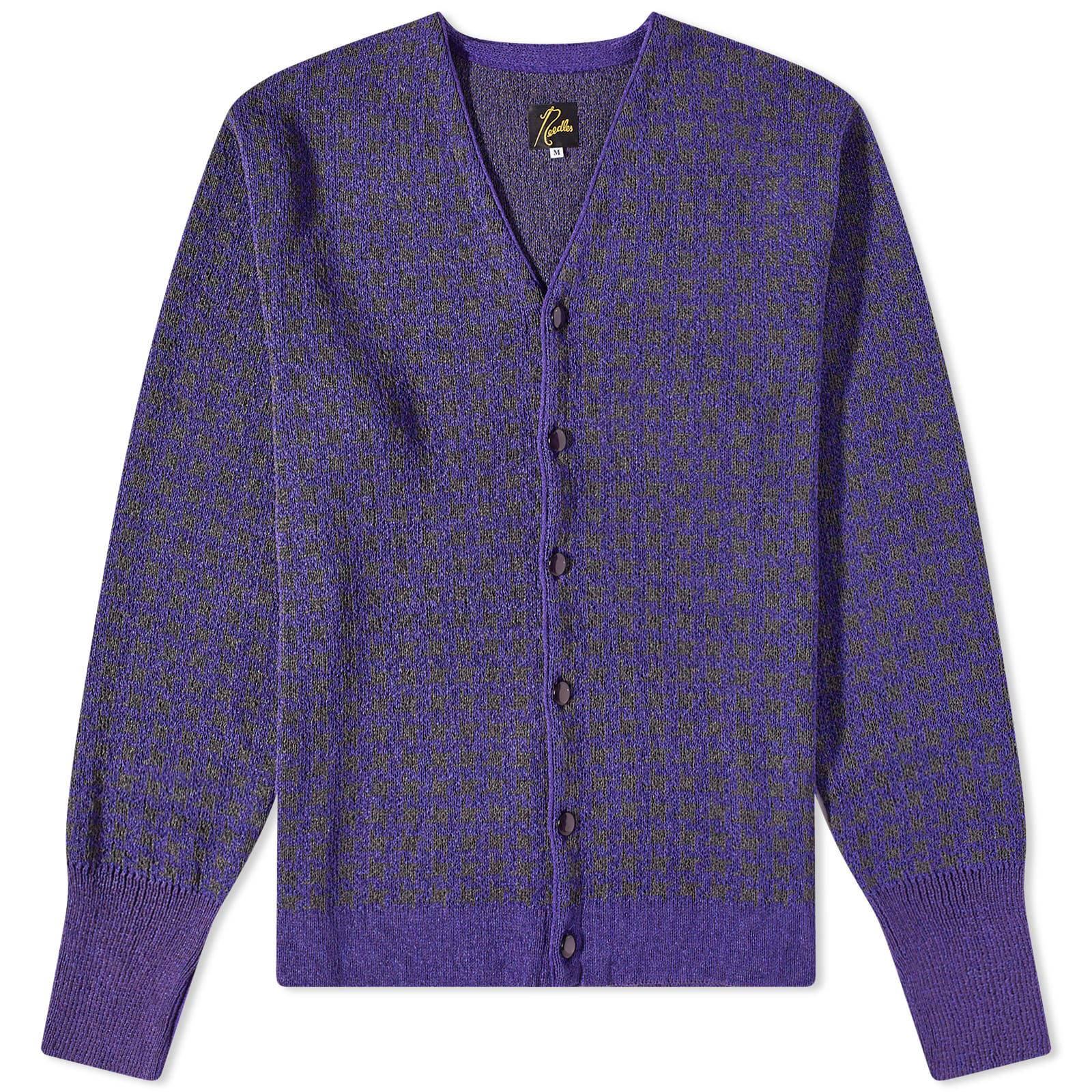 Sweater Needles Houndstooth Cardigan MR322-B | FlexDog