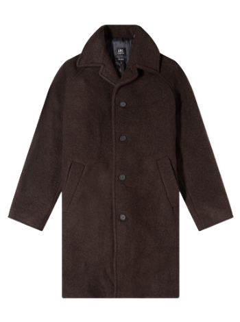A.P.C. Gaston Wool Overcoat Marron Marl WVBCA-H01516-PCA