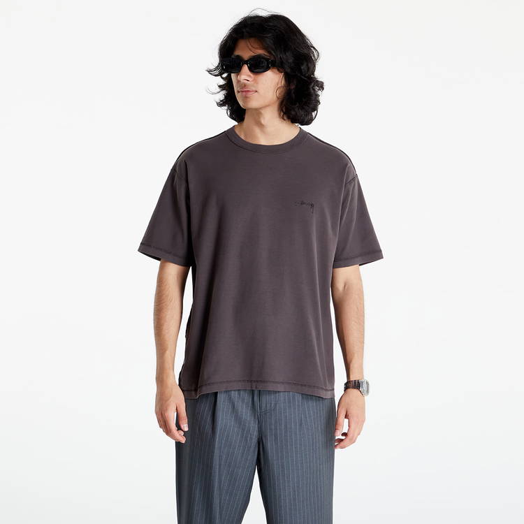 T-shirt Stüssy Pig Dyed Inside Out Crew 1140283 Faded Black | FLEXDOG