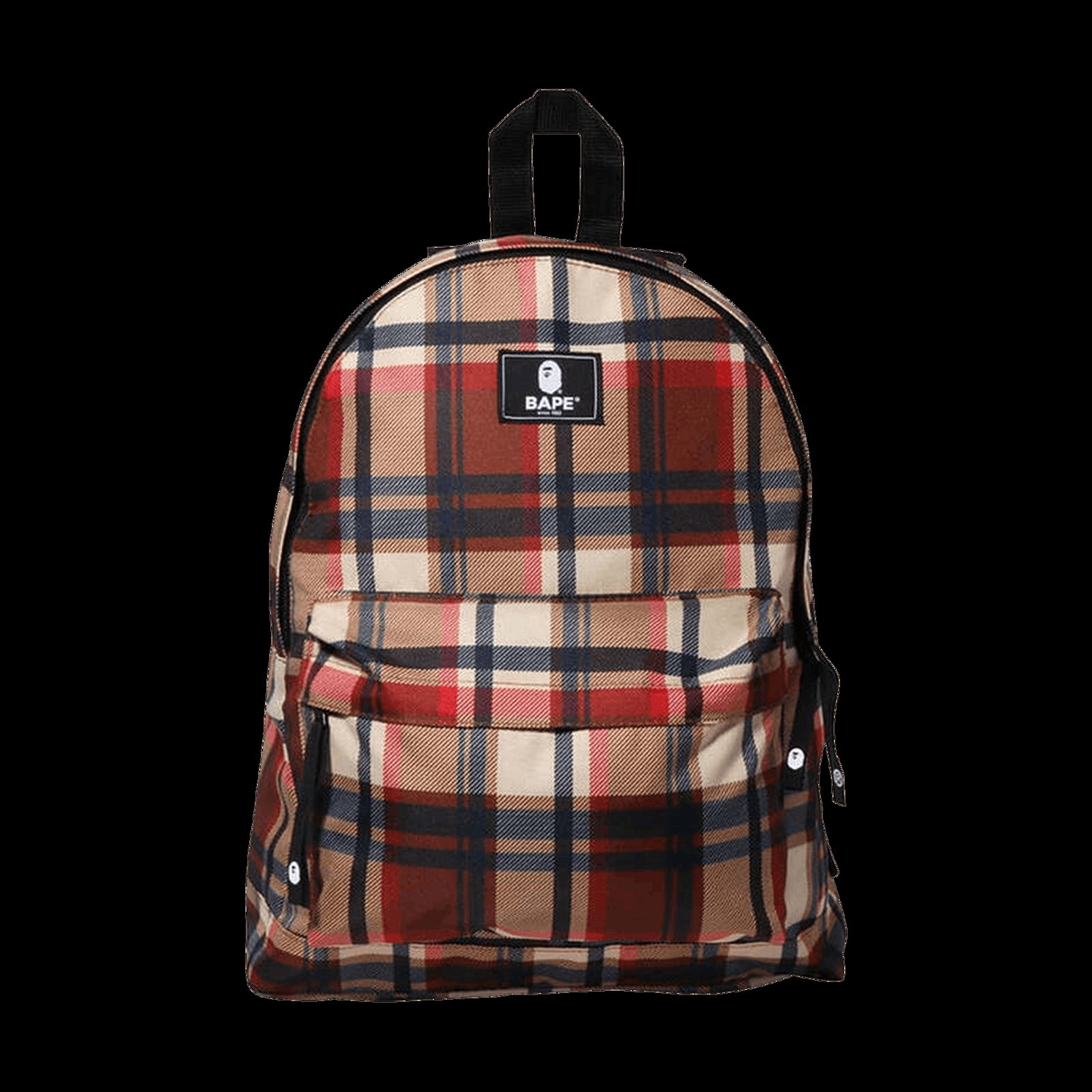 Backpack BAPE Check Daypack 4I20 189 001 RED | FLEXDOG