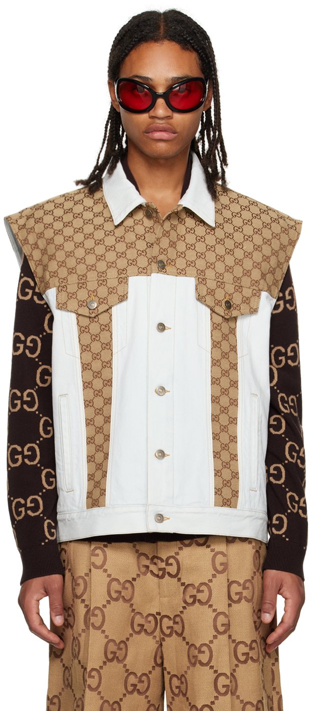 Shop GUCCI The North Face x Gucci vest (663762 XAADR) by Kumilin