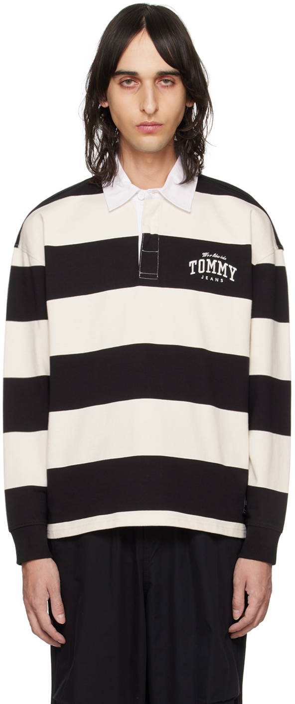 Tommy Hilfiger jacob long sleeve rugby polo in navy