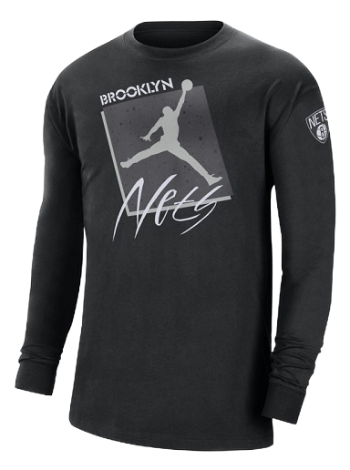 Nike Brooklyn Nets Courtside Statement Edition Jordan Max90 NBA T-Shirt DV5735-010