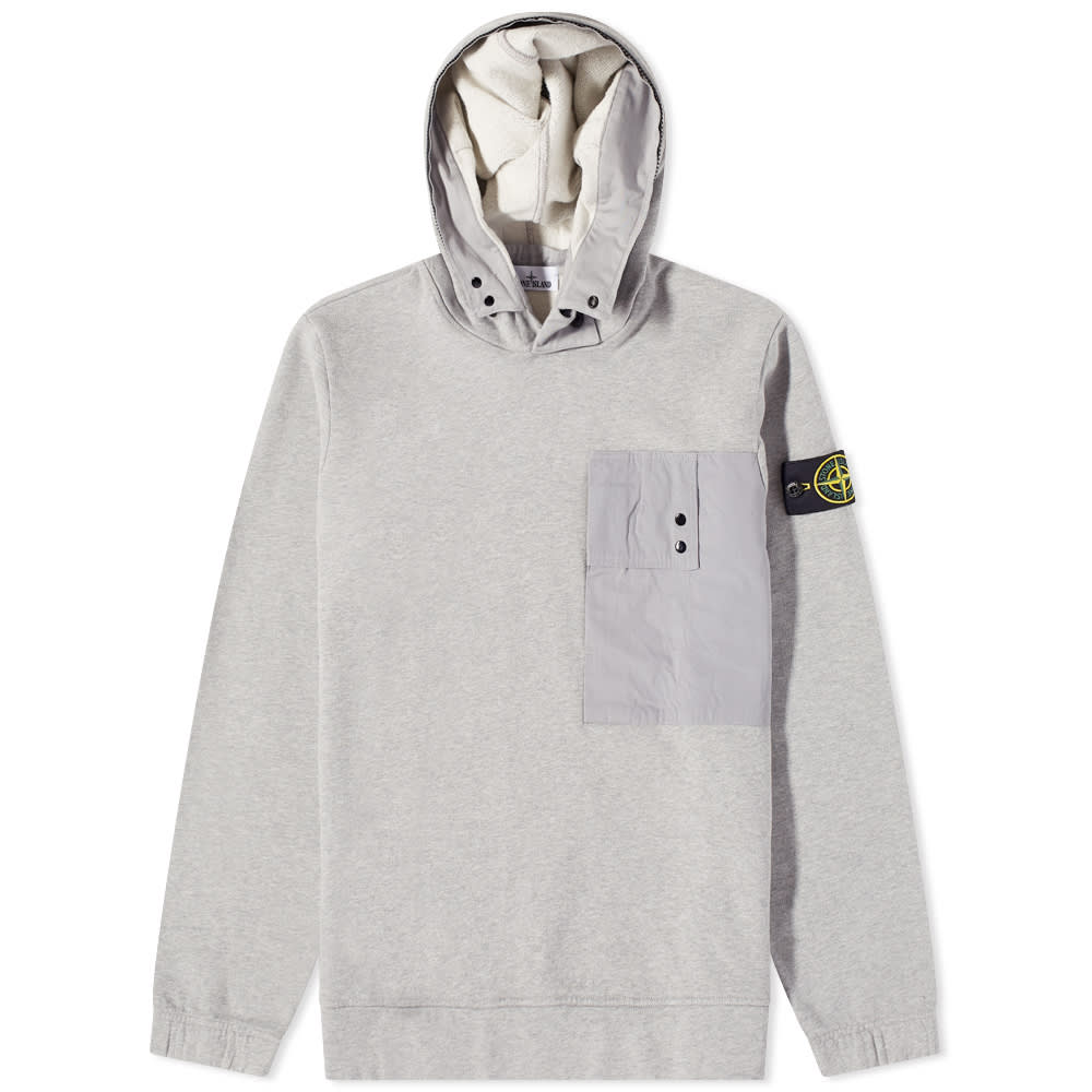 Sweatshirt Stone Island Button Detail Hoodie 771564820 V0M64 FLEXDOG