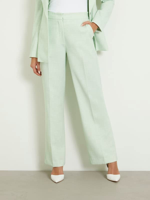 Pink Vanilla Mint Green Nylon Parachute Cargo Trousers | New Look