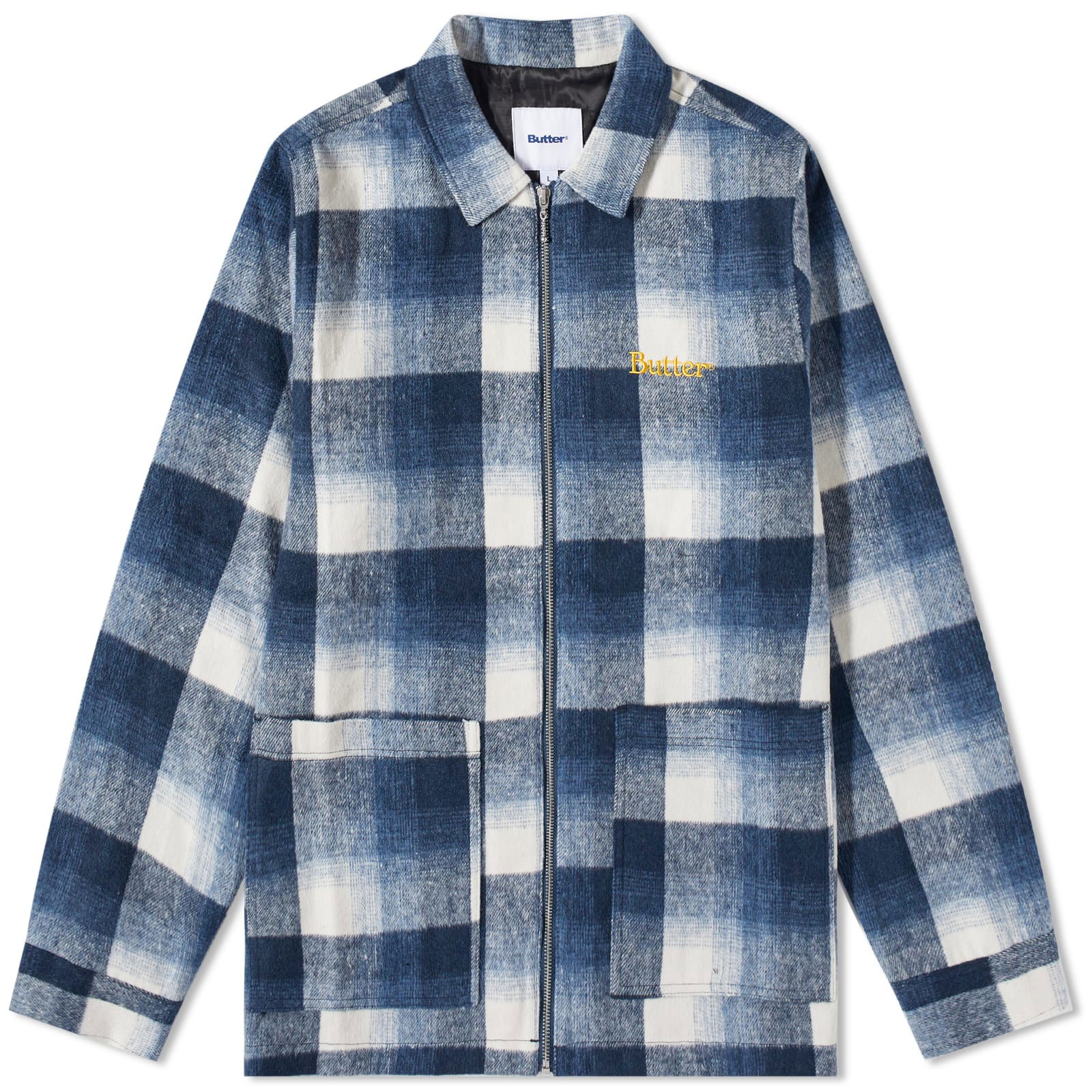 Plaid Zip Through Overshirt