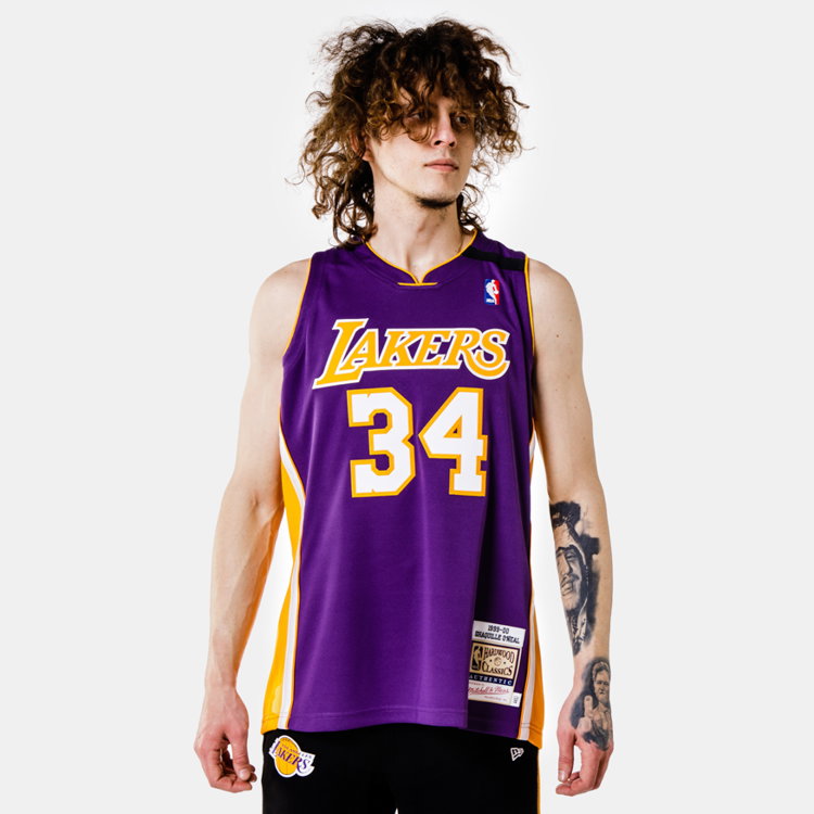 Jersey Mitchell & Ness Authentic Jersey Los Angeles Lakers Shaquille  O'Neill AJY4CP18186-LALPURP99SON