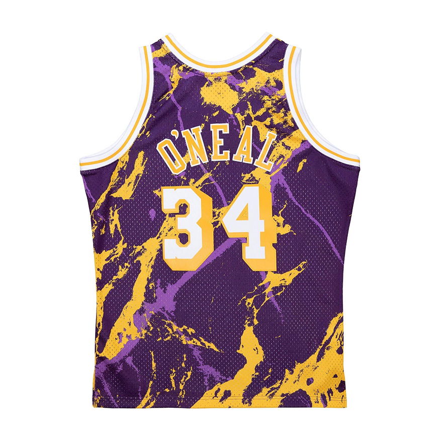 Mitchell & Ness Los Angeles Lakers Shaquille O'neal Lightning Basketball  Jersey in Blue for Men