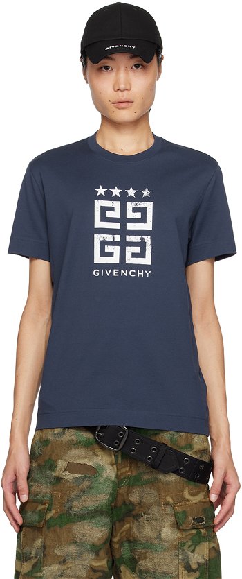 Givenchy 4G Stars T-Shirt BM716G3YEL402