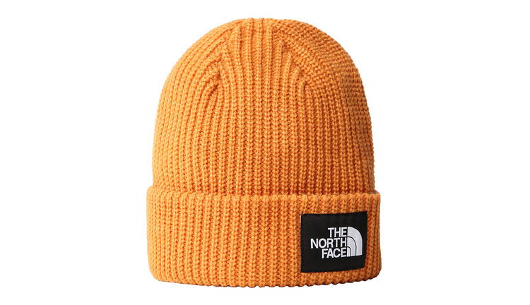 North face salty on sale dog beanie orange