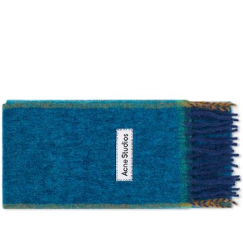 Acne Studios Vally Solid Scarf "Turquoise Blue" CA0290-AAP