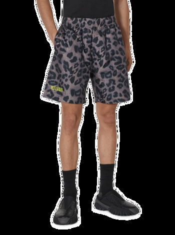 Pleasures Leopard Running Shorts P23SU035 BROWN