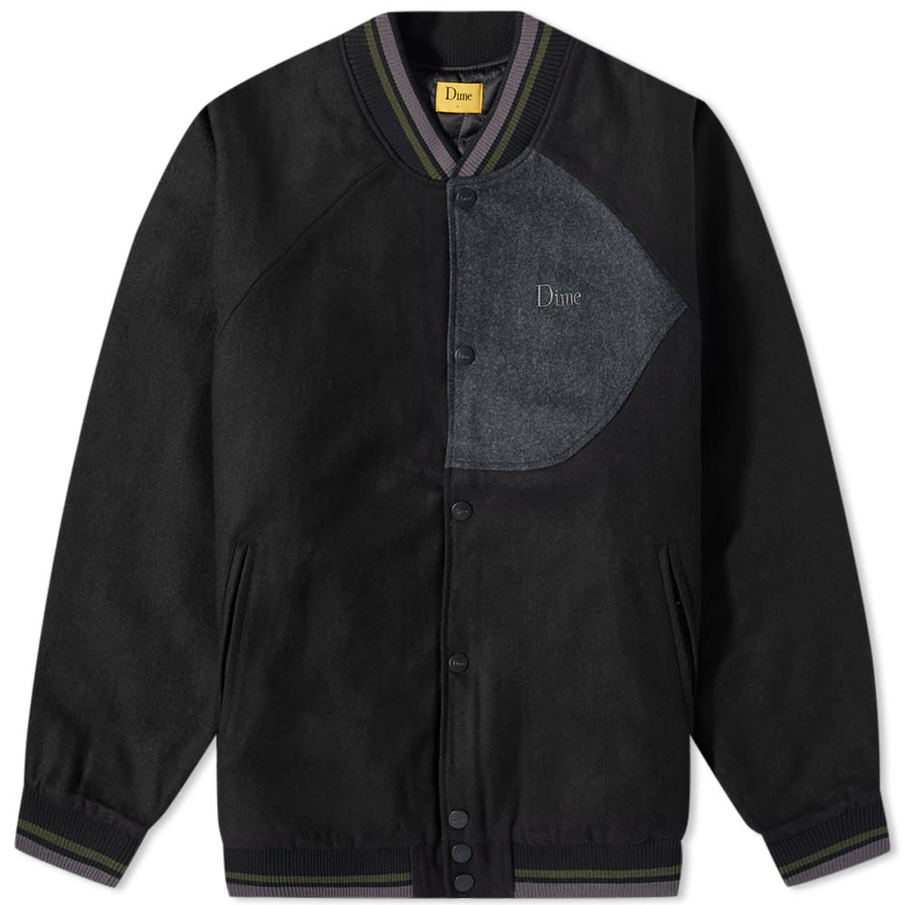 Jacket Dime Letterman Wool Jacket DIMEHO1V2BLK | FLEXDOG