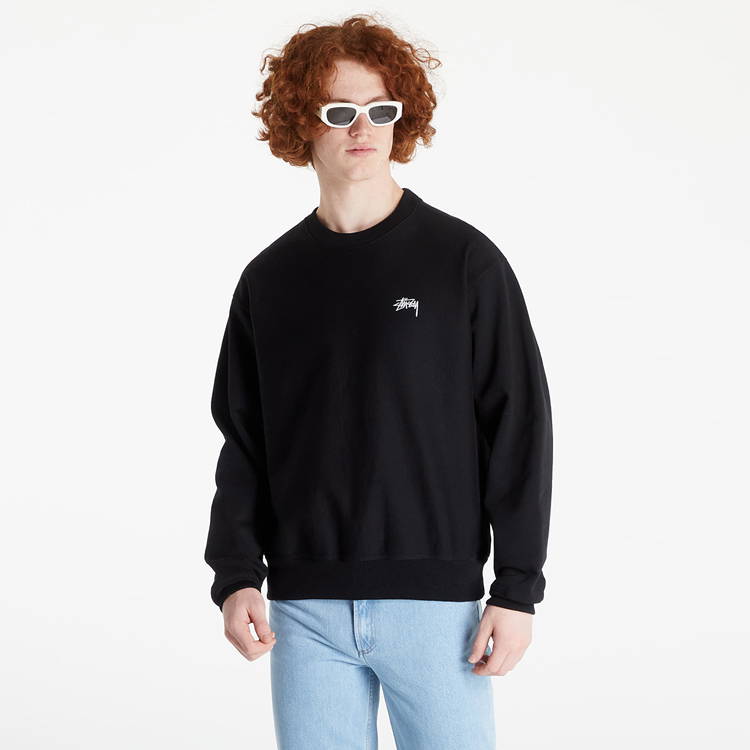 Sweatshirt Stüssy Stock Logo Crewneck 118480 black | FLEXDOG