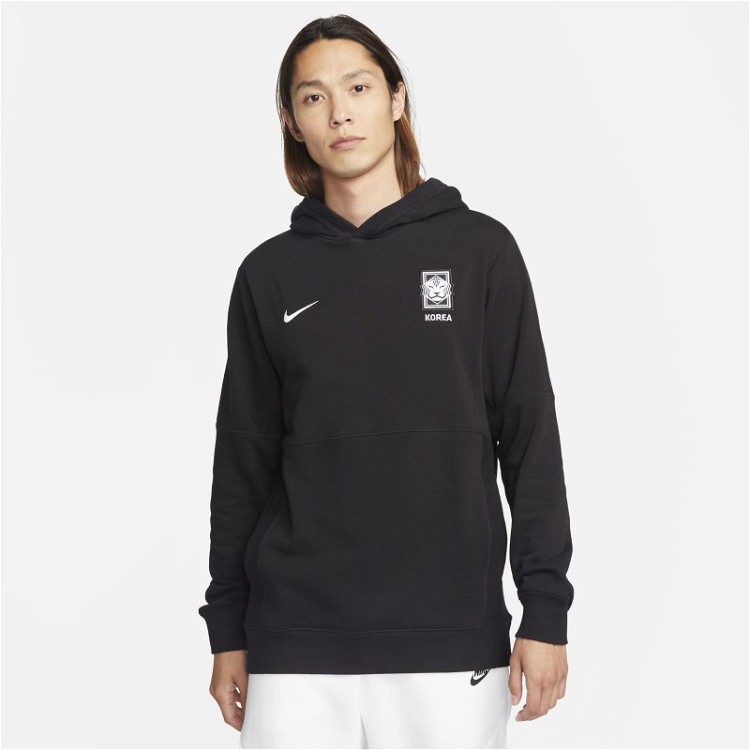 Sweatshirt Nike Korea French Terry Football Hoodie DX9228-010 | FLEXDOG