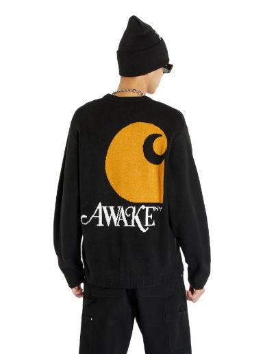 Sweater Awake NY x Carhartt WIP Cardigan AWK-CAR23-KN001-BRO | FLEXDOG