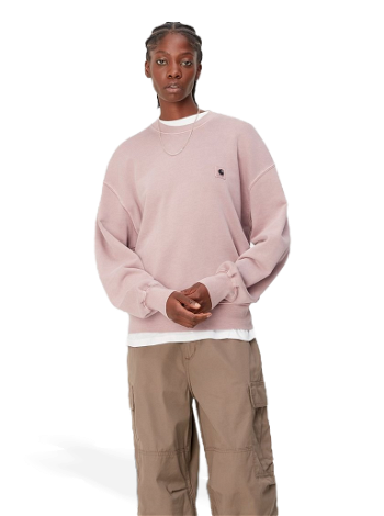 Carhartt WIP Nelson Sweatshirt "Glassy Pink garment dyed" I029537_1NJ_GD