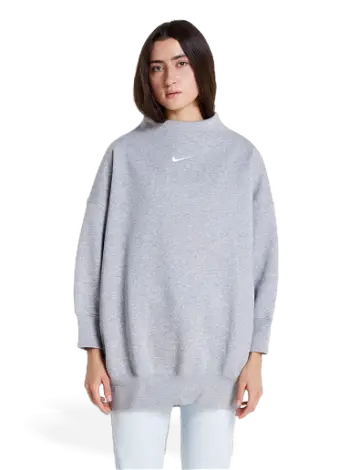 Nike Sportswear Phoenix Fleece Oversized Mock-Neck 3/4-Sleeve Sweatshirt DQ5765-063