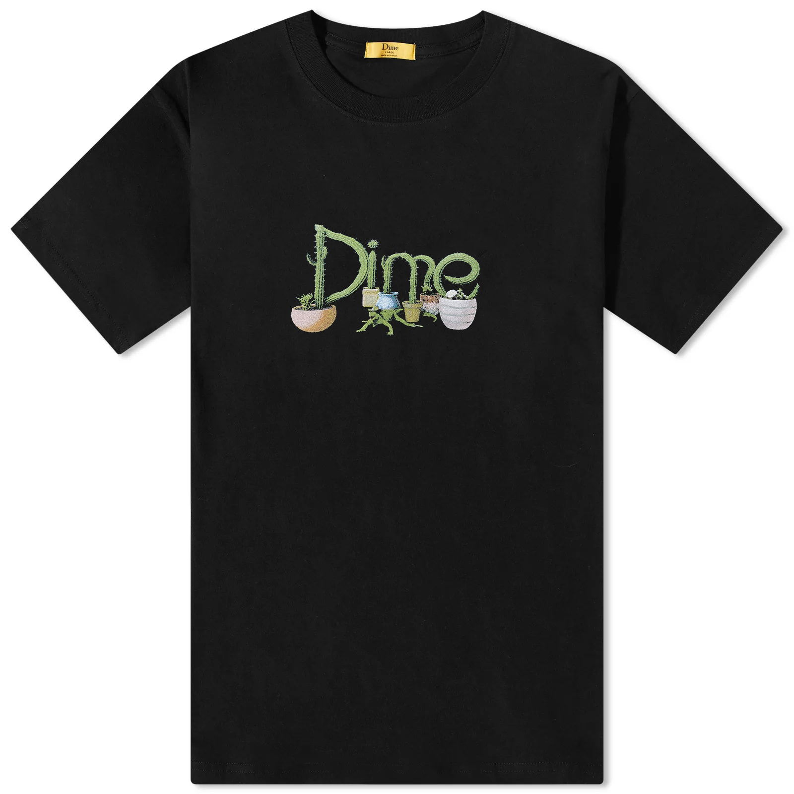 T-shirt Dime Cactus Tee Black DIMESU2321BLK | FLEXDOG