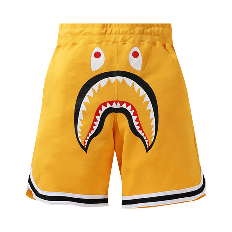 Shorts BAPE Shark Basketball Sweat Shorts 1H30 153 015 YELLOW