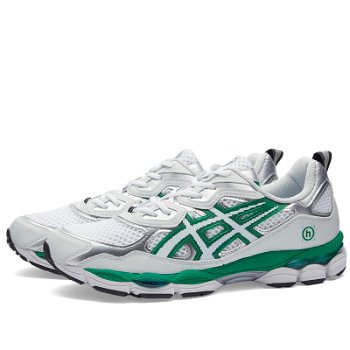 Asics Men's x Hidden Ny Gel-Nyc in White/Jolly Green, Size UK 3.5 | END. Clothing 1201B001