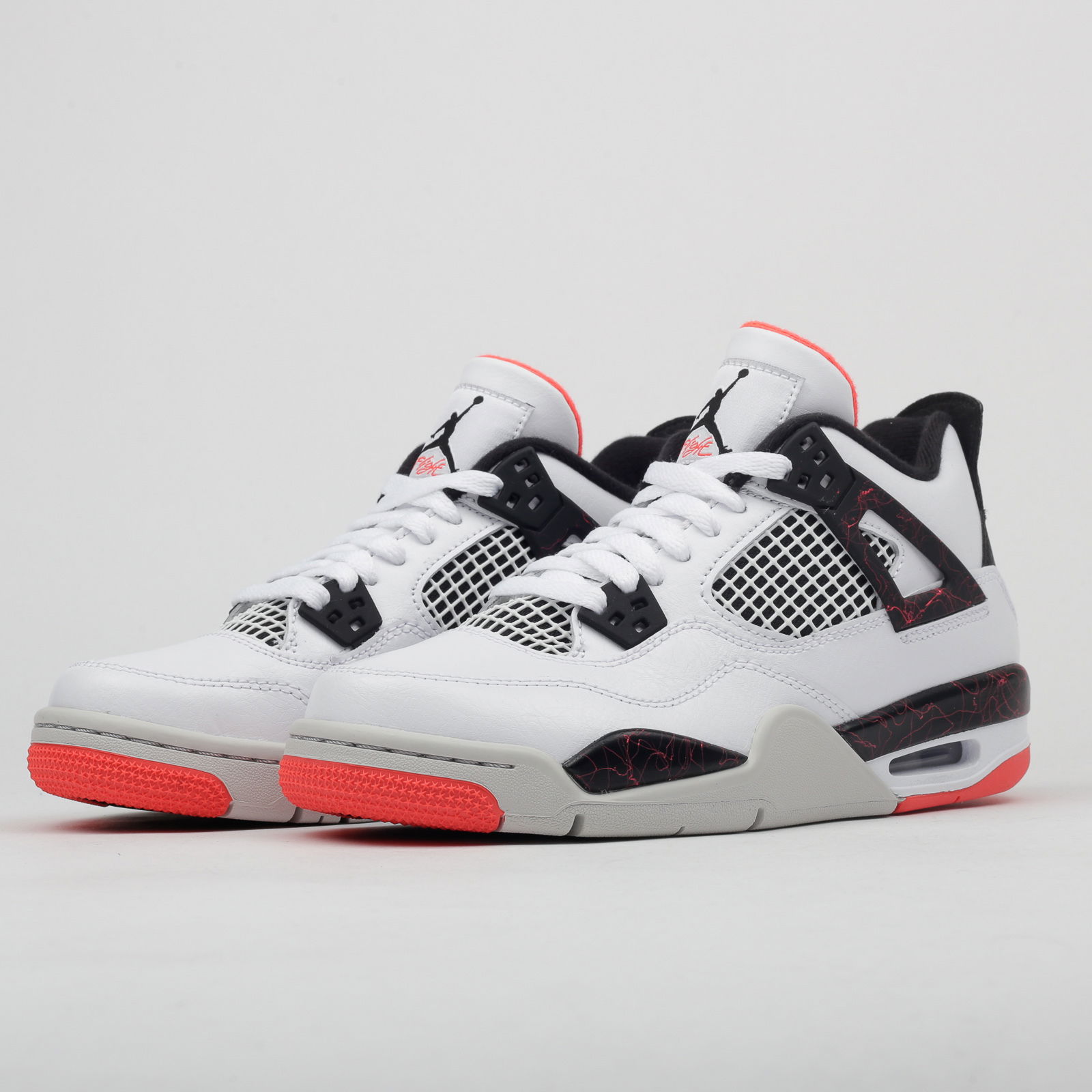 White black bright store crimson jordan 4