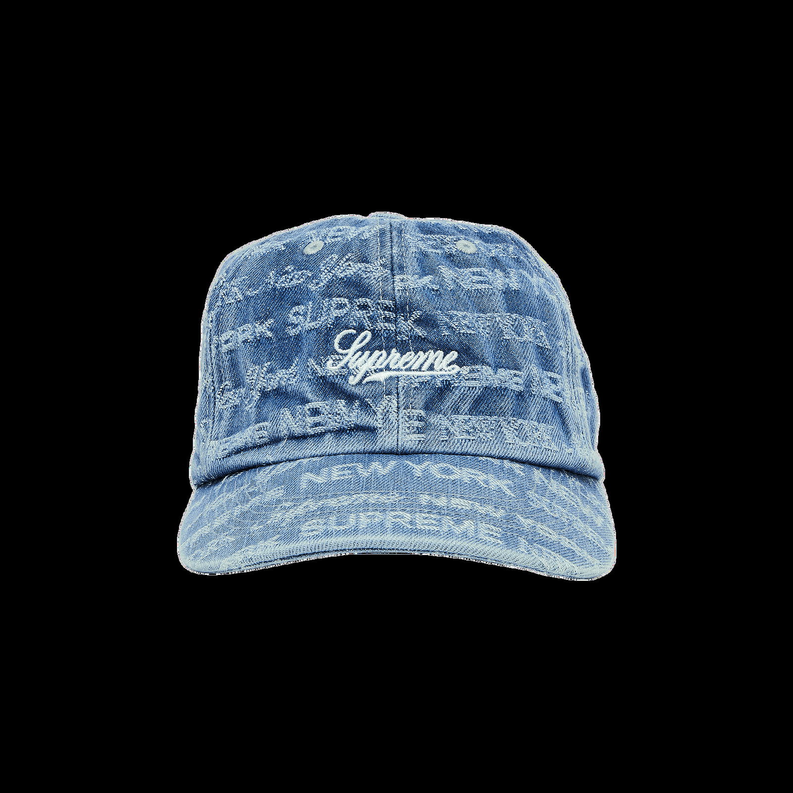 Cap Supreme Multi Type Jacquard Denim 6-Panel FW22H61 BLUE | FLEXDOG