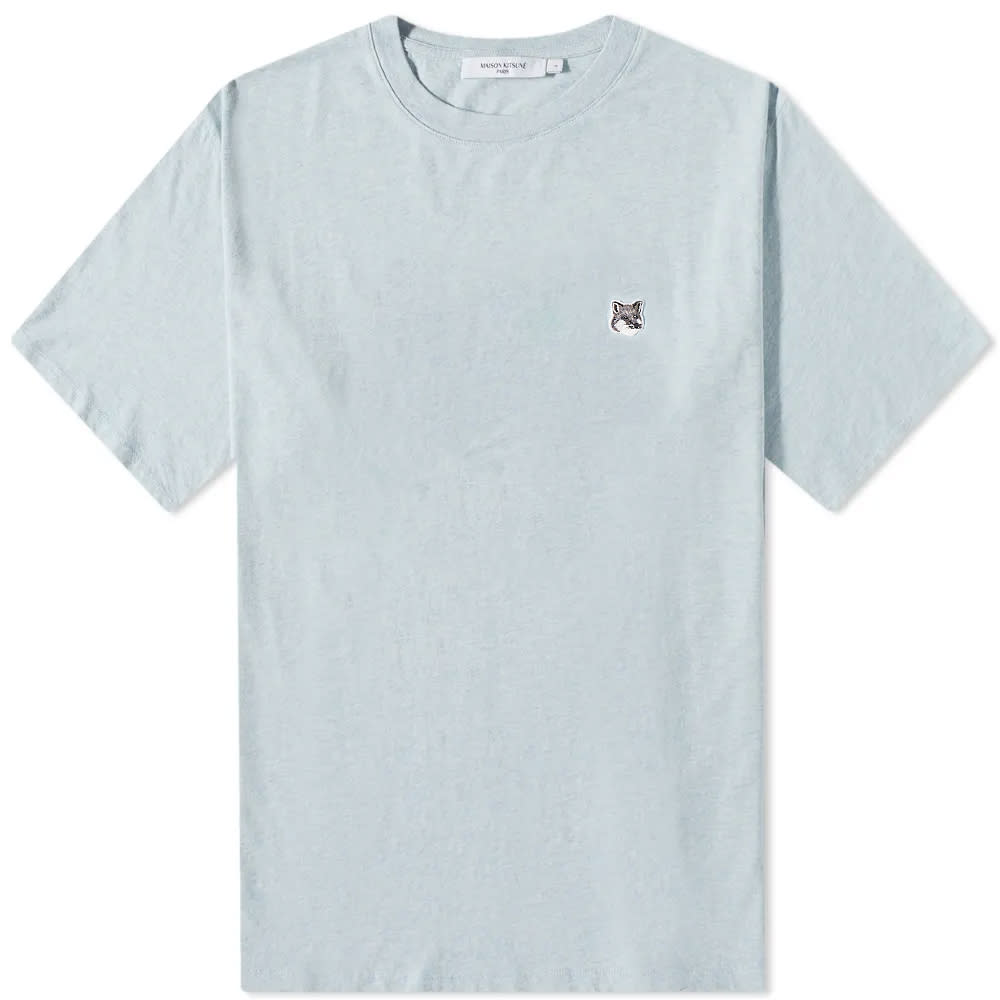 T-shirt MAISON KITSUNÉ Grey Fox Head Patch Classic Tee