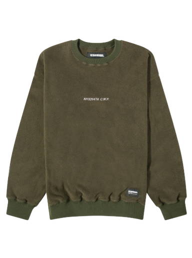 Sweater Neighborhood Pigment Dyed Crewneck 232FPNH-CSM06 BK | FLEXDOG