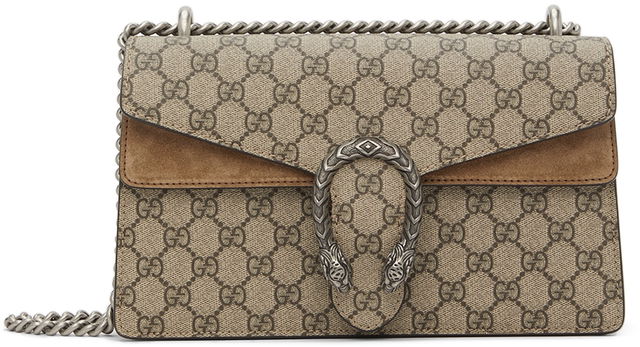 Gucci 752591 FACFW OPHIDIA GG SMALL SHOULDER Bag Beige