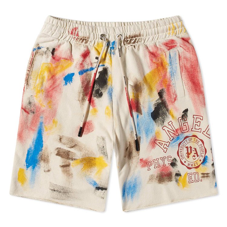Shorts Palm Angels Painted College Logo Sweat Short