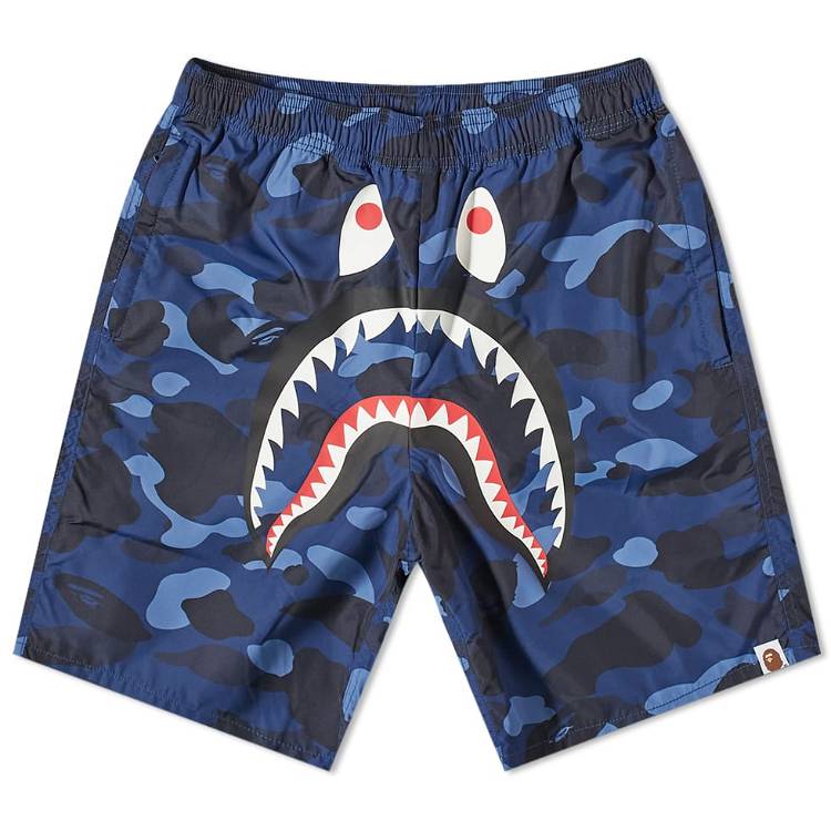 Shorts BAPE Color Camo Shark Beach Short 001SPI301016M-NVY | FLEXDOG