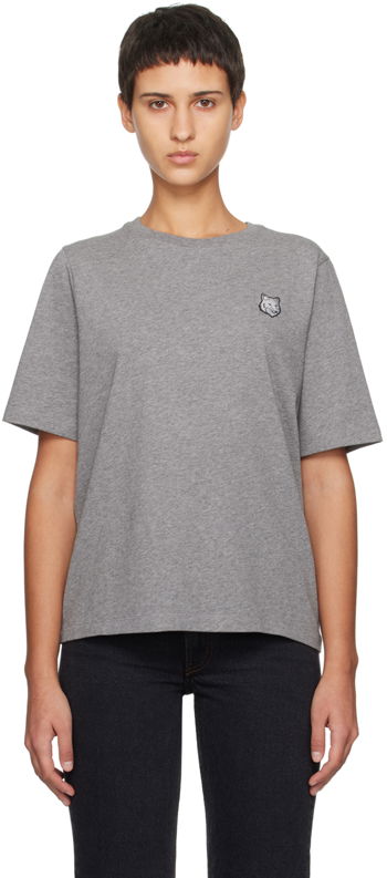 MAISON KITSUNÉ Bold Fox Head Patch T-Shirt MW00127KJ0119