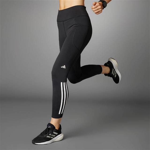 adidas Training Techfit 3 stripe 7/8 leggings in gray