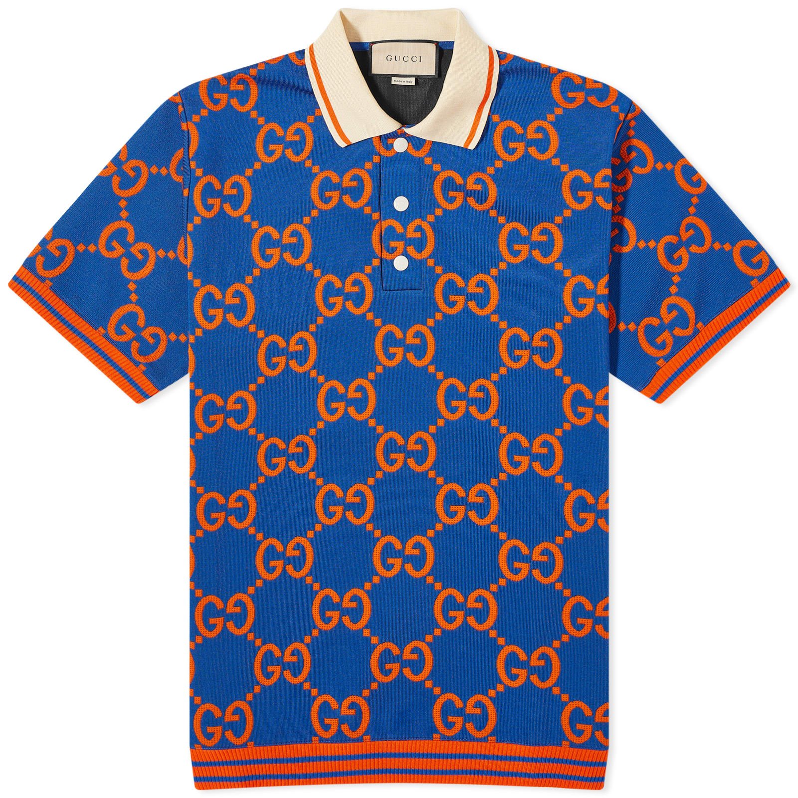 Polo shirt Gucci Jumbo GG Polo Shirt Blue 752173-XJFSO-4102 | FLEXDOG