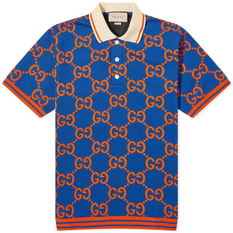 Polo shirt Gucci Jumbo GG Polo Shirt Blue 752173-XJFSO-4102