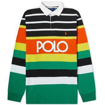 Polo by Ralph Lauren Polo Sport Rugby Shirt "Elite Orange Multi Stripe" 710926943001