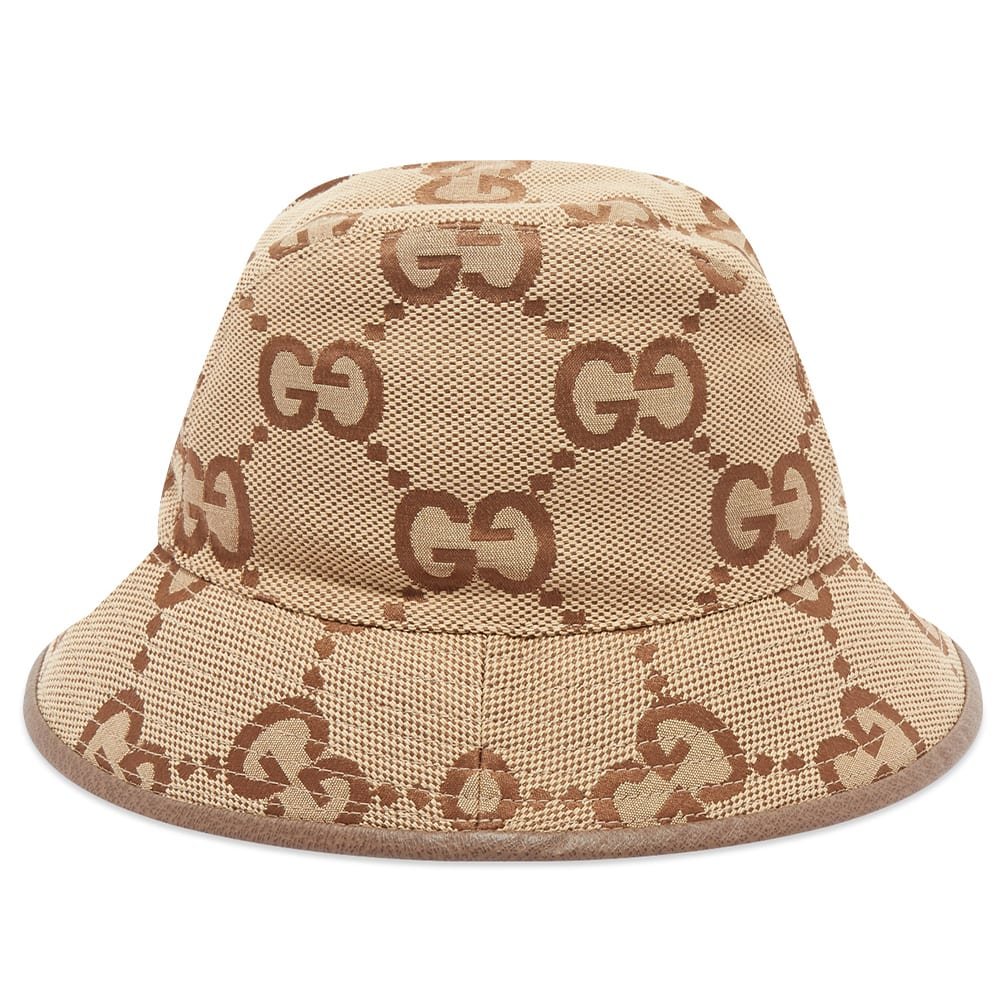 Gucci Jumbo Gg Bucket Hat - Black