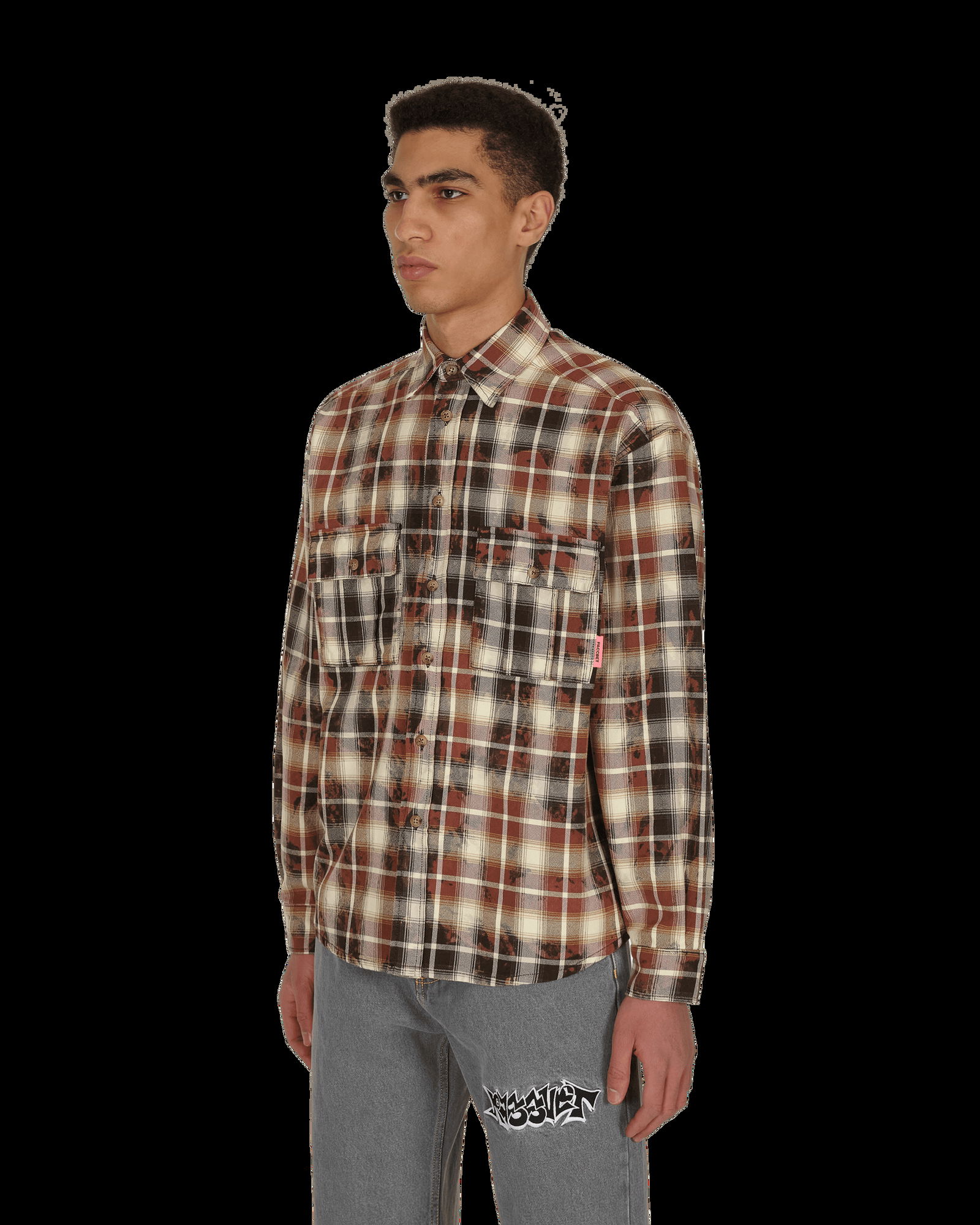 Shirt PACCBET Bleached Check Shirt PACC8B005 1 | FLEXDOG