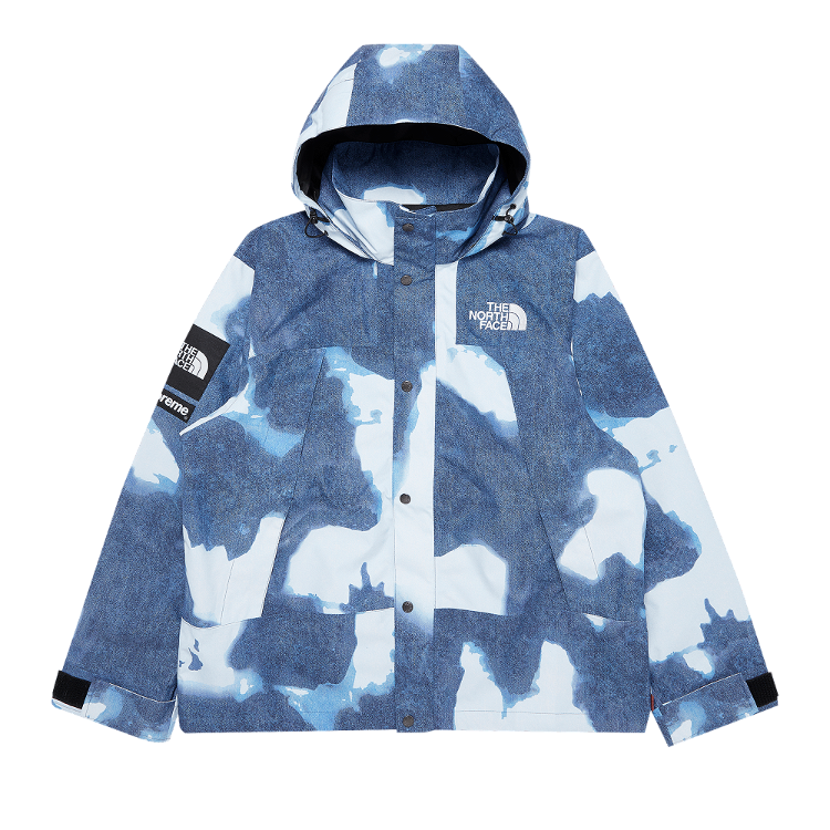 Jacket Supreme The North Face x Bleached Denim Print Mountain