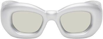 Loewe Silver Inflated Butterfly Sunglasses LW40117I 192337148484
