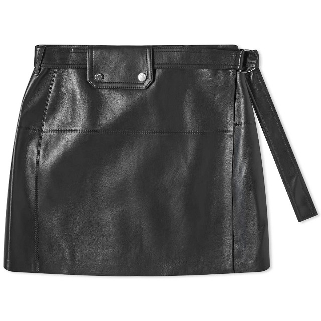 Susan Leather Look Mini Skirt
