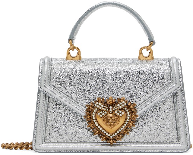 Silver Small Devotion Top Handle Bag