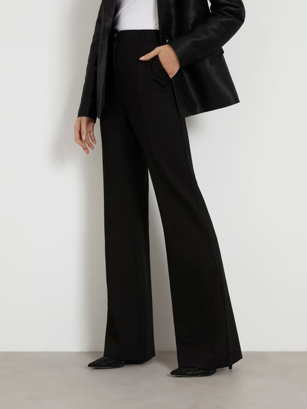 Alice + Olivia Deanna Houndstooth Bootcut Trousers - Farfetch