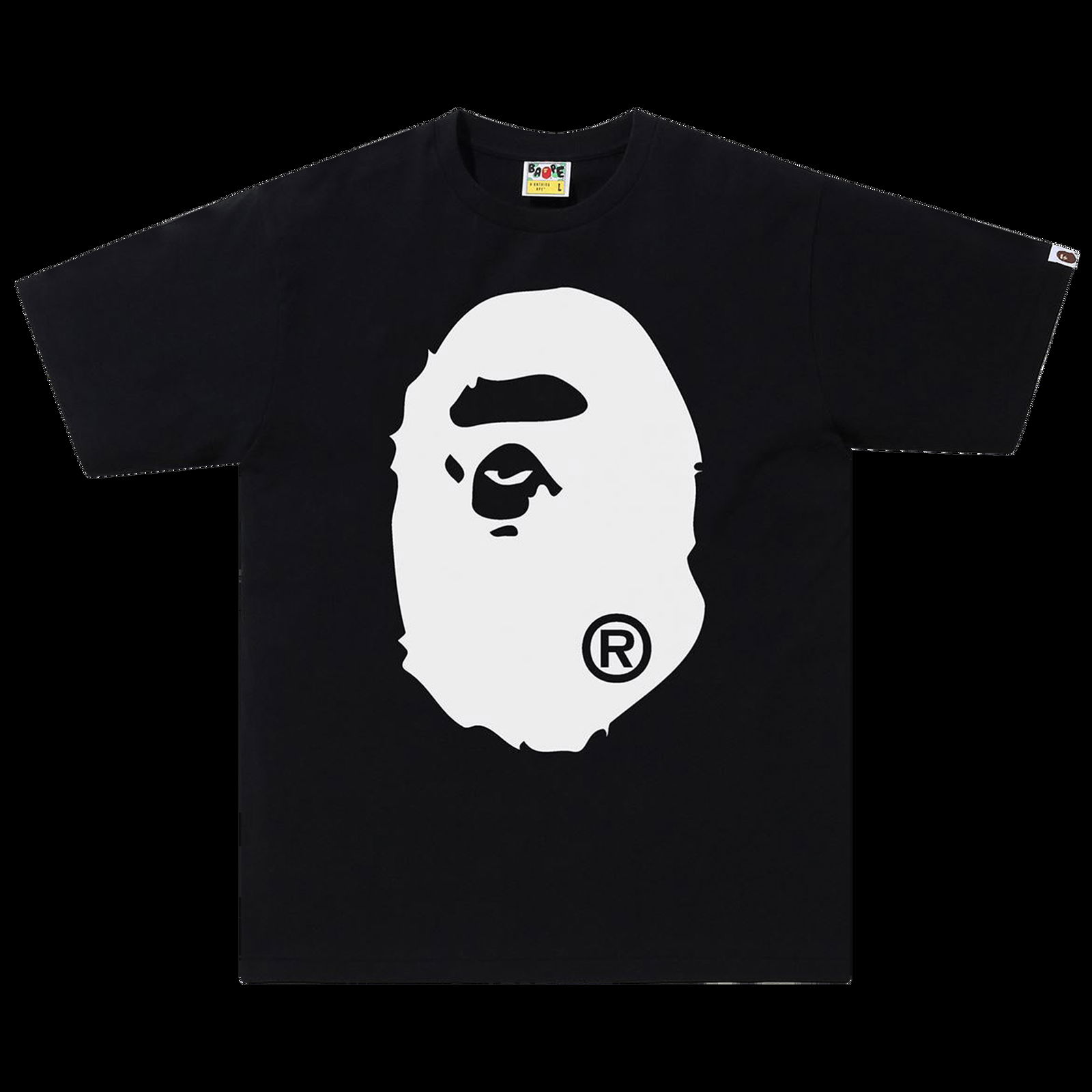 T-shirt BAPE Bicolor Big Ape Head Tee 1H30 110 026 BLACK | FLEXDOG