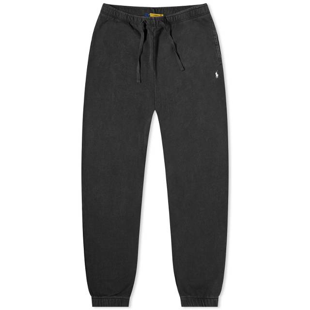 Shop Polo Ralph Lauren Athletic Fleece Ribbed Cuff Pants 710600105001-BLK  black