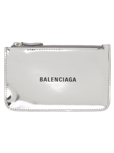 Balenciaga Car Card Holder Metallized Silver