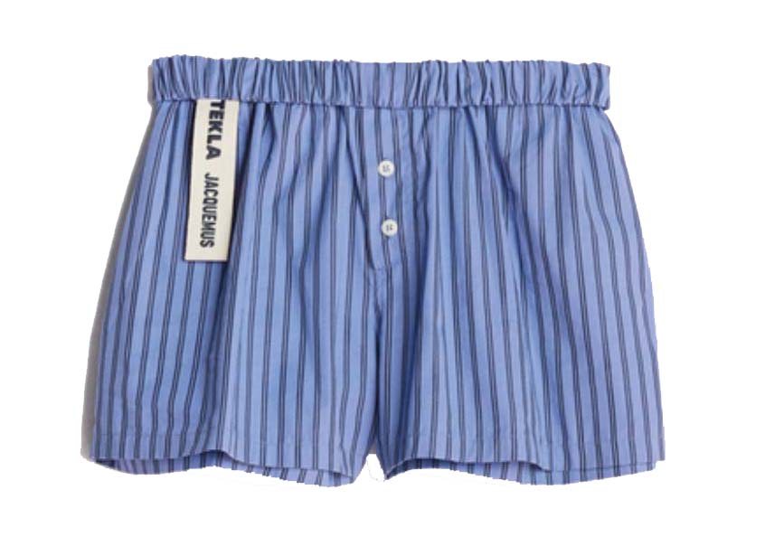 Jacquemus x Tekla Le Short Boro Stripe 223PA052-6014-3CP | FLEXDOG